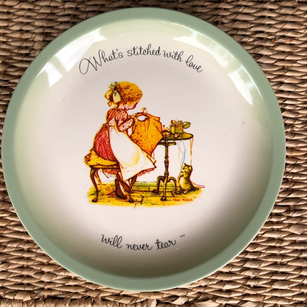 Holly hobbie display plate 🧵